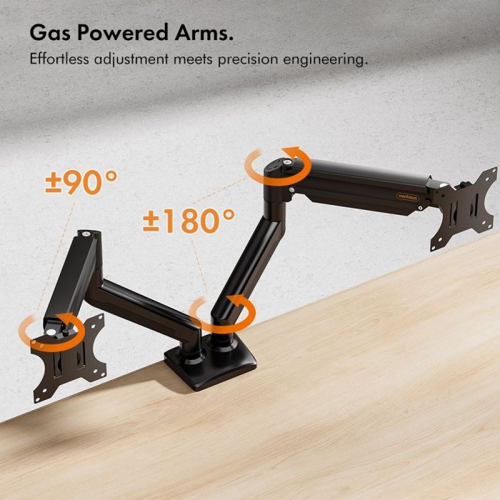 VonHaus dvojni namizni nosilec do diagonale 32'' plinska vzmet 3000915