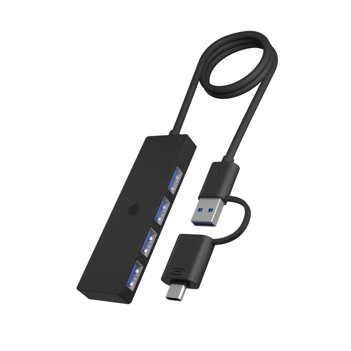 Icybox IB-HUB1424-C3 4-Port Hub z priključkom USB 3.2 Gen 1 Type-C in Type-A