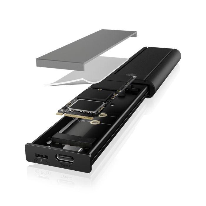 Icybox IB-1807MT-C31 ohišje za 1x M.2 NVMe SSD z vmesnikom USB 3.2 Gen 2 Type-C in zaščito pred pisa