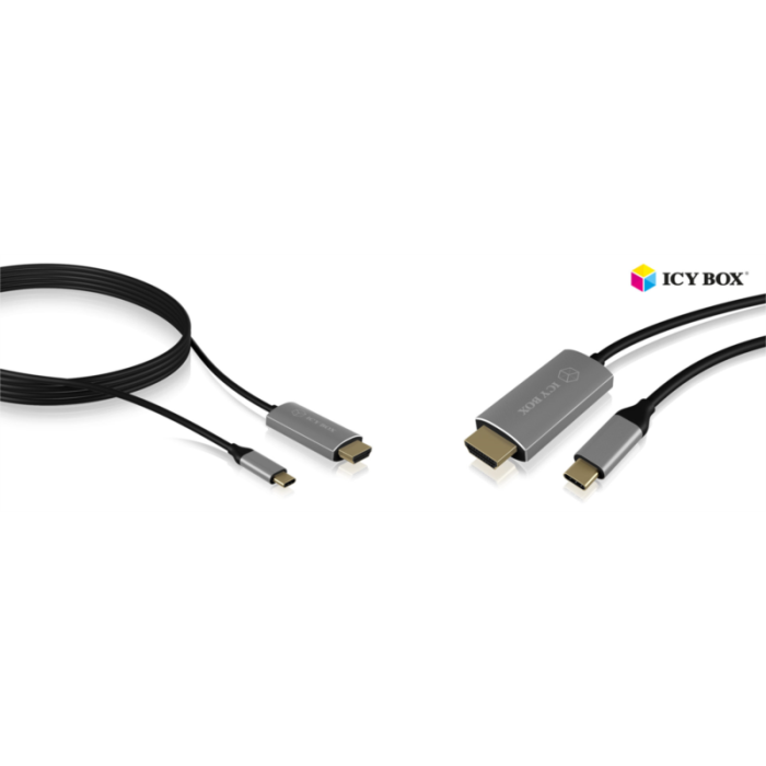 Icybox kabel iz USB-C na HDMI s podporo za 4k@60Hz