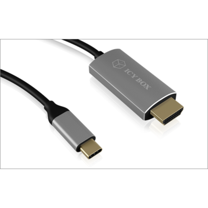 Icybox kabel iz USB-C na HDMI s podporo za 4k@60Hz