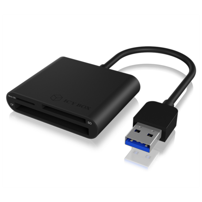 Icybox USB 3.0 zunanji čitalnik kartic