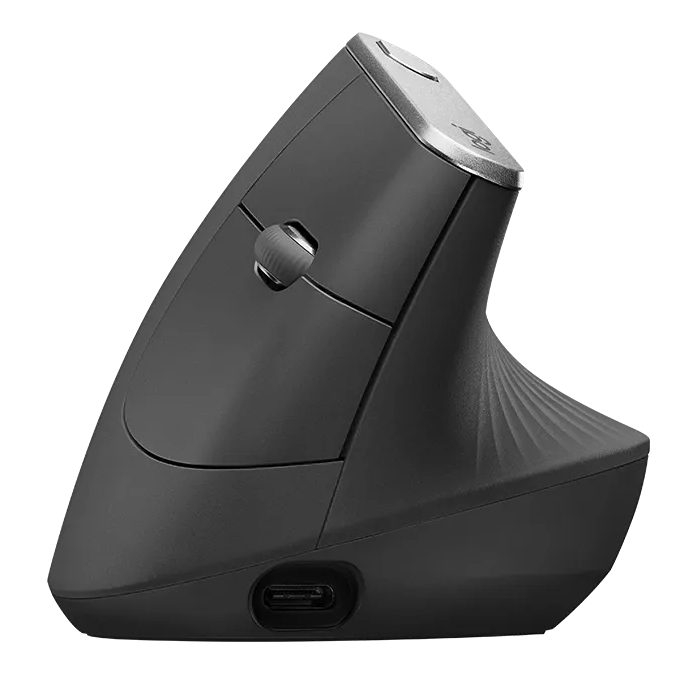Logitech ergonomska miška cordless MX VERTICAL bluetooth, unifying, USB-C