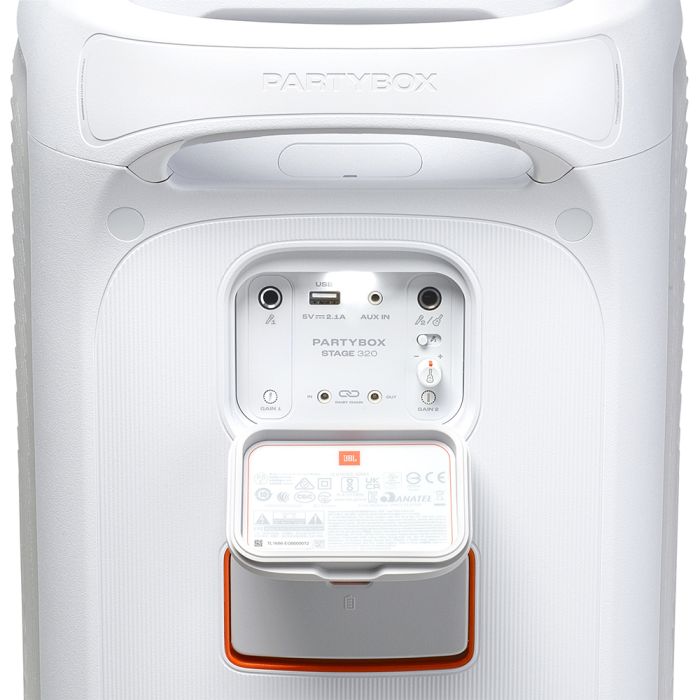 JBL PartyBox Stage 320 prenosni zvočnik 240W, BT, RGB, USB, bel - slika 7