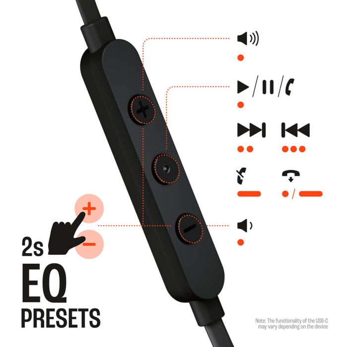 JBL USB-C žične slušalke Tune 305C, črne