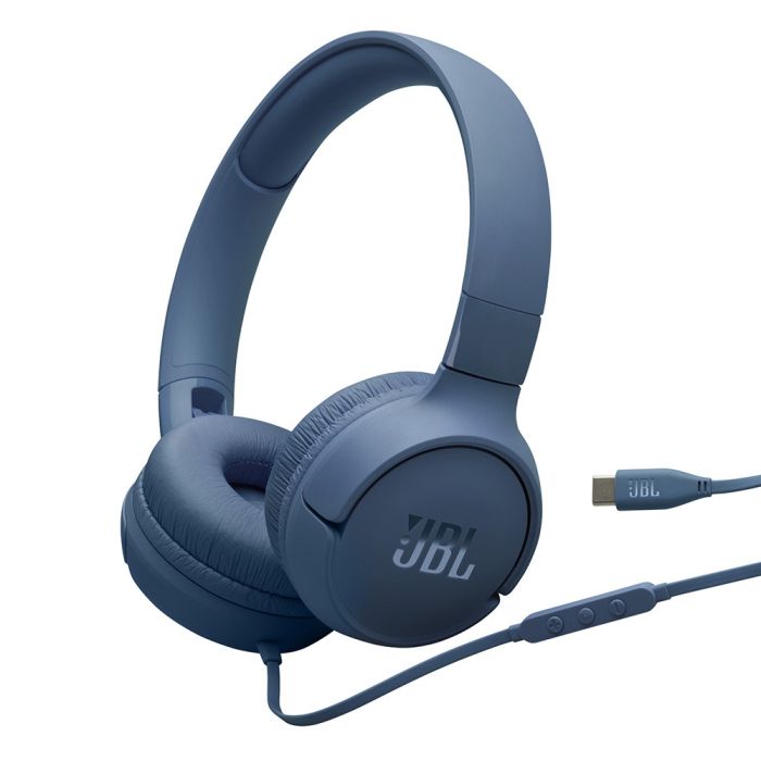 JBL Tune 520 USB-C žične slušalke, modre