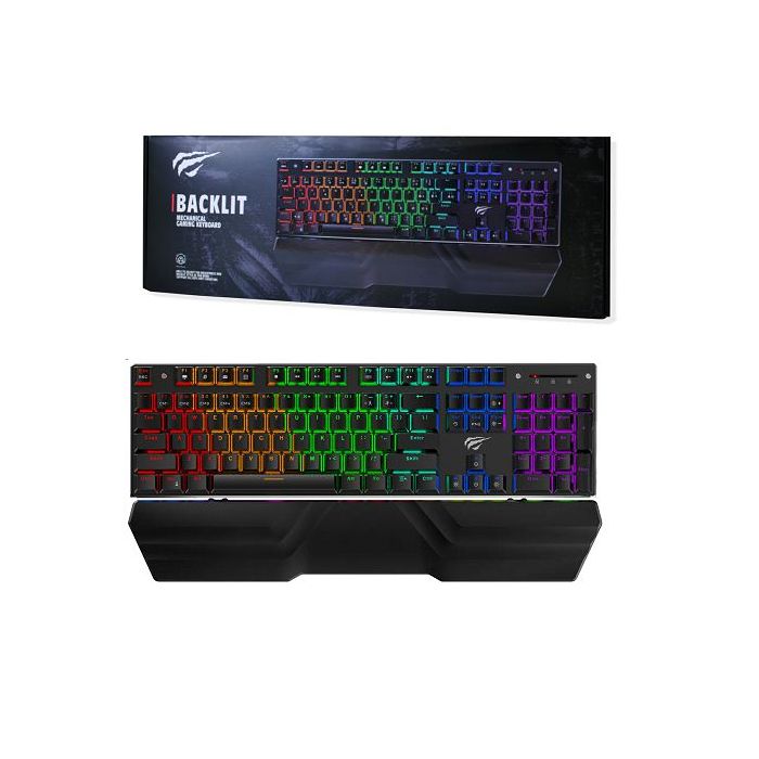 HAVIT Gamenote USB mehanska tipkovnica HV-KB498L  - SLO znaki