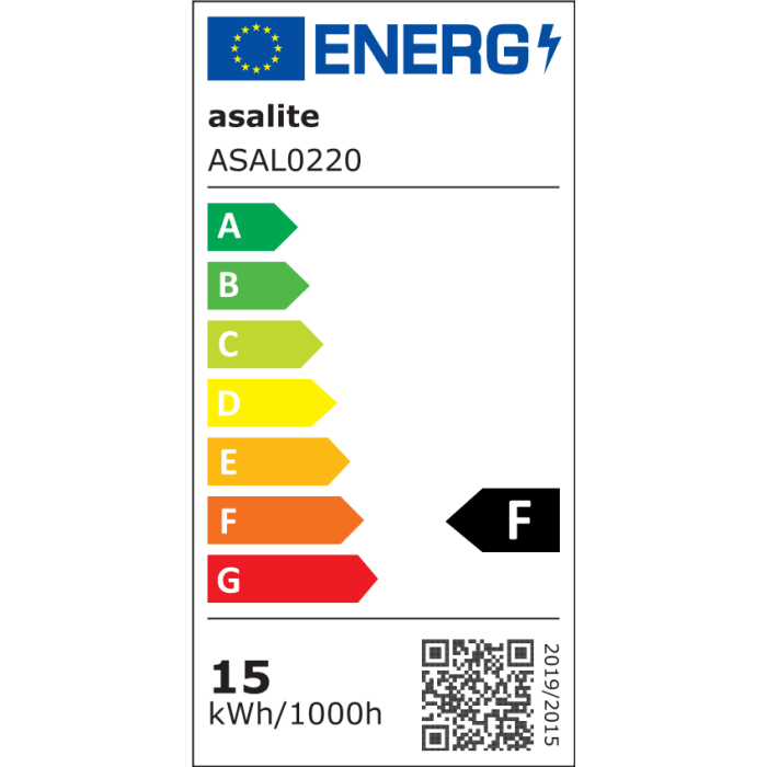 ASALITE stropna LED 15W 4000K, 1400lm, IP54, senzor