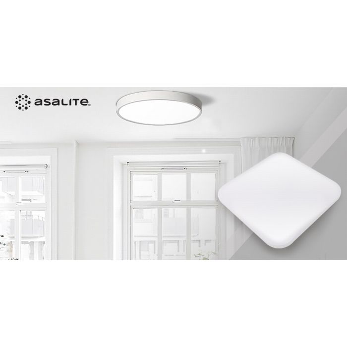 Stropna LED luč, kvadrat, 48W OPAL+ daljinski upravljalec