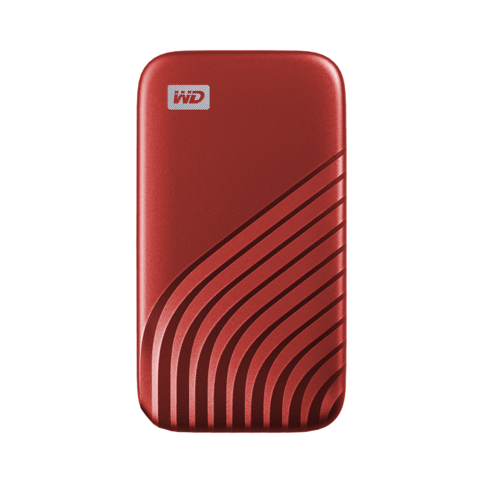WD My Passport SSD 1TB, USB-C 3.2 rdeč