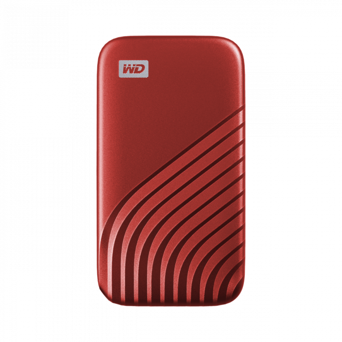 WD My Passport SSD 2TB, USB-C 3.2 rdeč