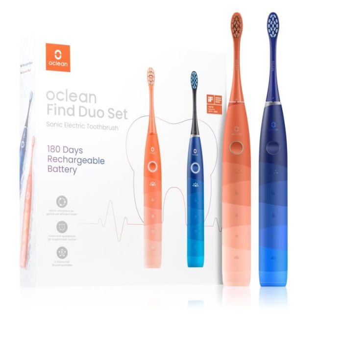 OClean Set Find Duo rdeč in moder