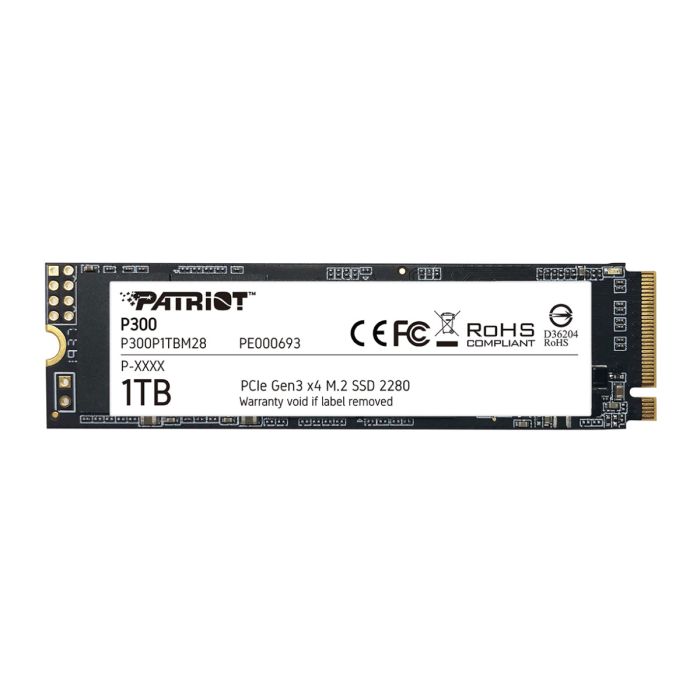Patriot P300 1TB M.2 NVMe SSD PCIe Gen 3 x4