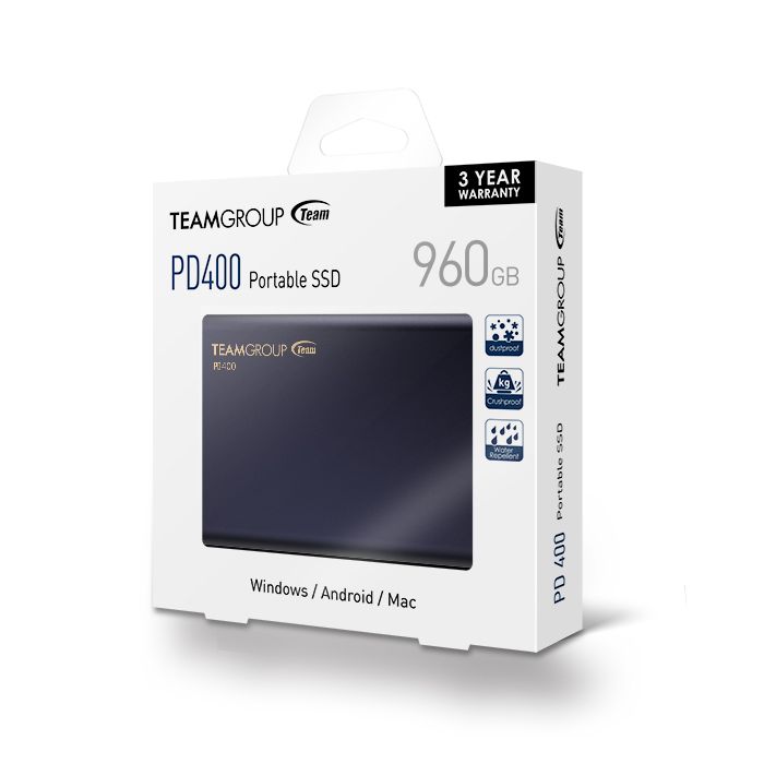 Teamgroup 480GB SSD PD400 USB-C 3.1 Gen1