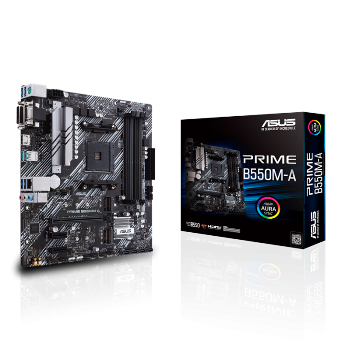ASUS PRIME B550M-A, DDR4, SATA3, USB3.2Gen2, HDMI, AM4 mATX