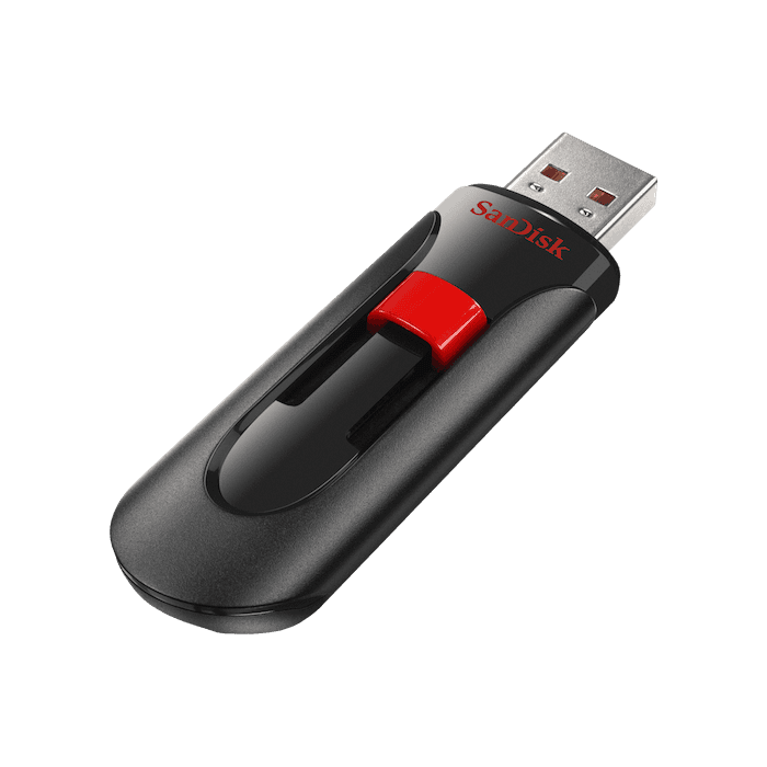 Sandisk Cruzer Glide 128GB USB 2.0 črno-rdeč spominski ključek