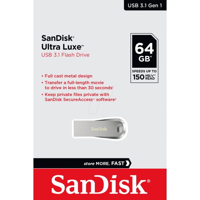 SanDisk 64GB Ultra Luxe USB 3.1