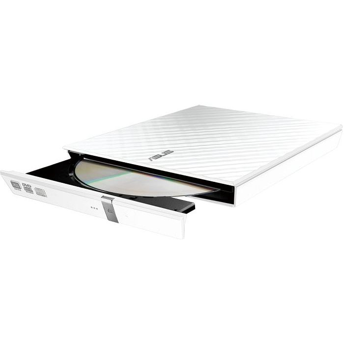 ASUS SDRW-08D2S-U LITE DVD+/-RW 8X USB slim zunanji zapisovalnik - bel