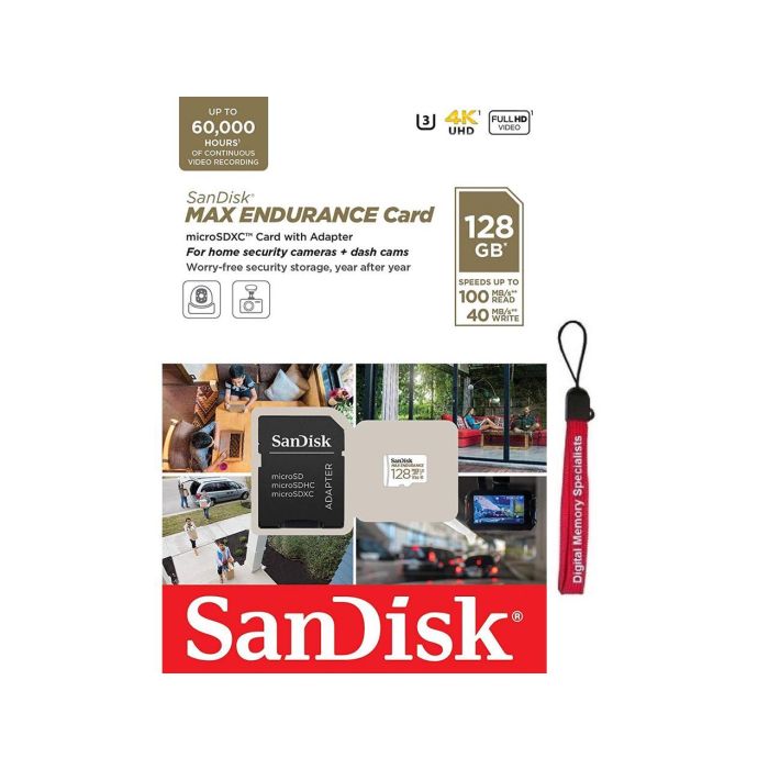 SanDisk MAX ENDURANCE microSDXC 128GB + SD Adapter - slika 4
