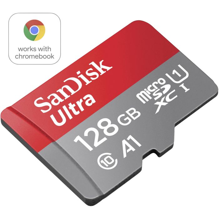SanDisk Ultra microSDXC 128GB + SD Adapter 140MB/s  A1 Class 10 UHS-I