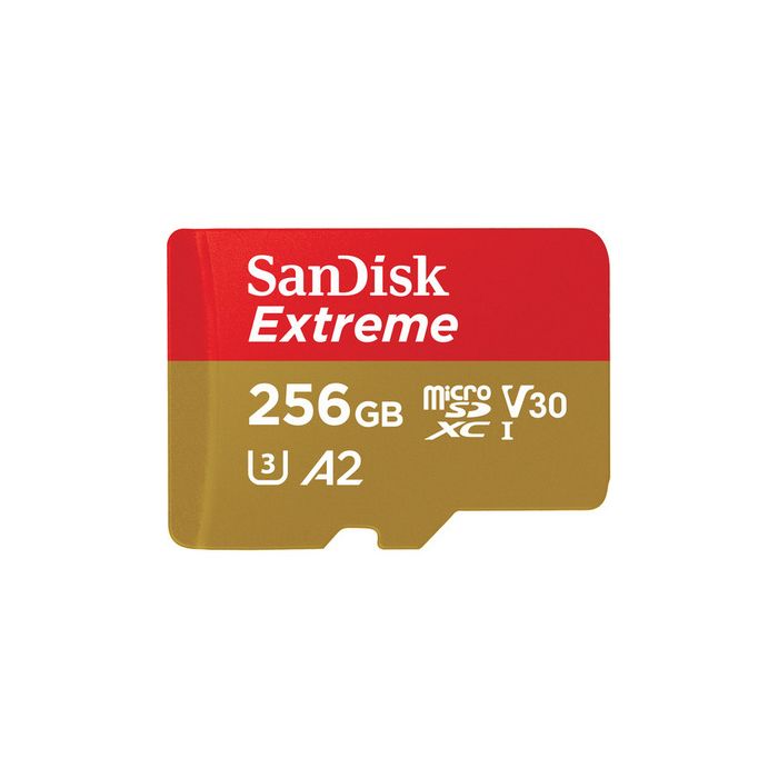 SanDisk Extreme microSDXC 256GB + SD Adapter 190MB/s & 130MB/s A2 C10 V30 UHS-I U3 - slika 3