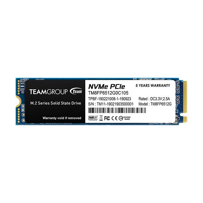 Teamgroup 512GB M.2 NVMe SSD MP33 3D NAND 2280
