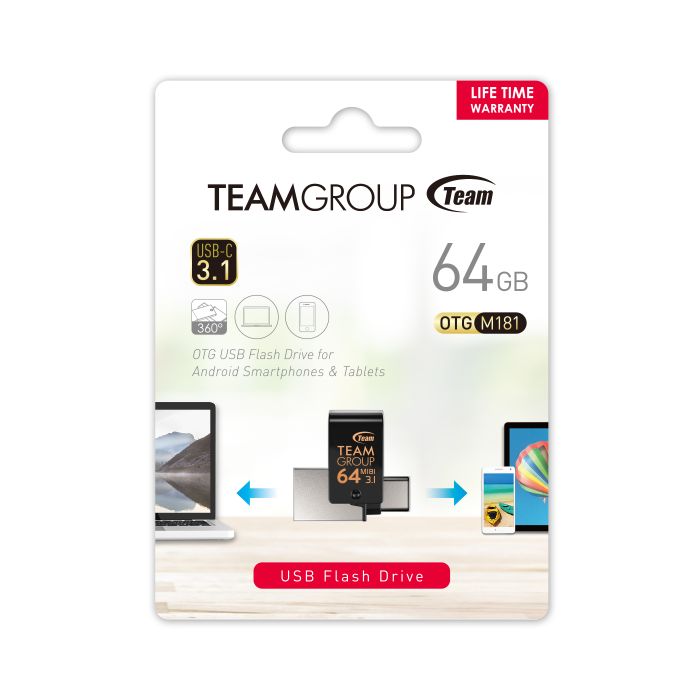  Teamgroup 64GB M181 USB 3.2 / USB-C OTG spominski ključek