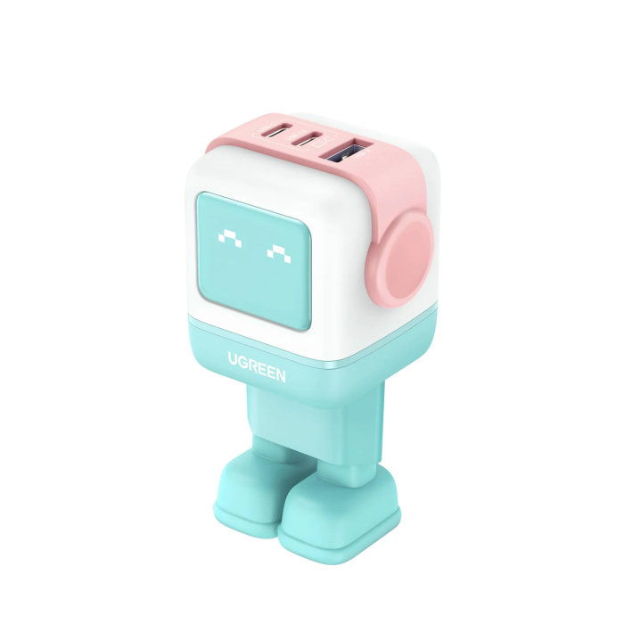 Ugreen Nexode Robot GaN 65W Polnilnik - Roza
