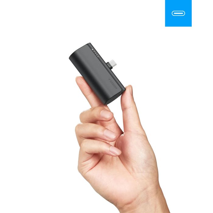 VEGER prenosna baterija PlugON-C 5000 mAh, črna