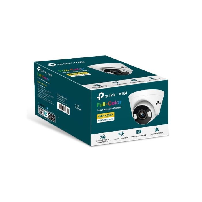 TP-LINK VIGI 4MP Full-Color Turret mrežna kamera (do 2560X1440 H.265+ 30fps)