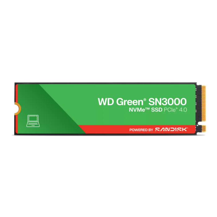 SanDisk 1TB WD Green SN3000 M.2 2280 PCI-e 4.0 NVMe 1.4 SSD disk