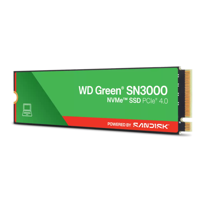 SanDisk 1TB WD Green SN3000 M.2 2280 PCI-e 4.0 NVMe 1.4 SSD disk
