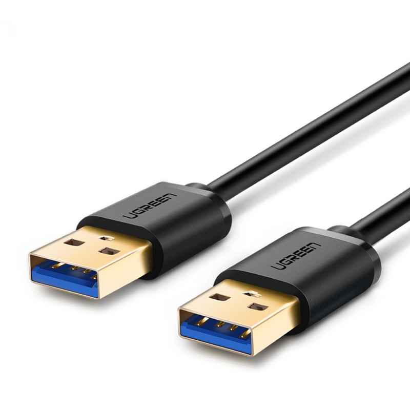 Ugreen USB 3.0 kabel (M na M) črn 0.5 m - polybag