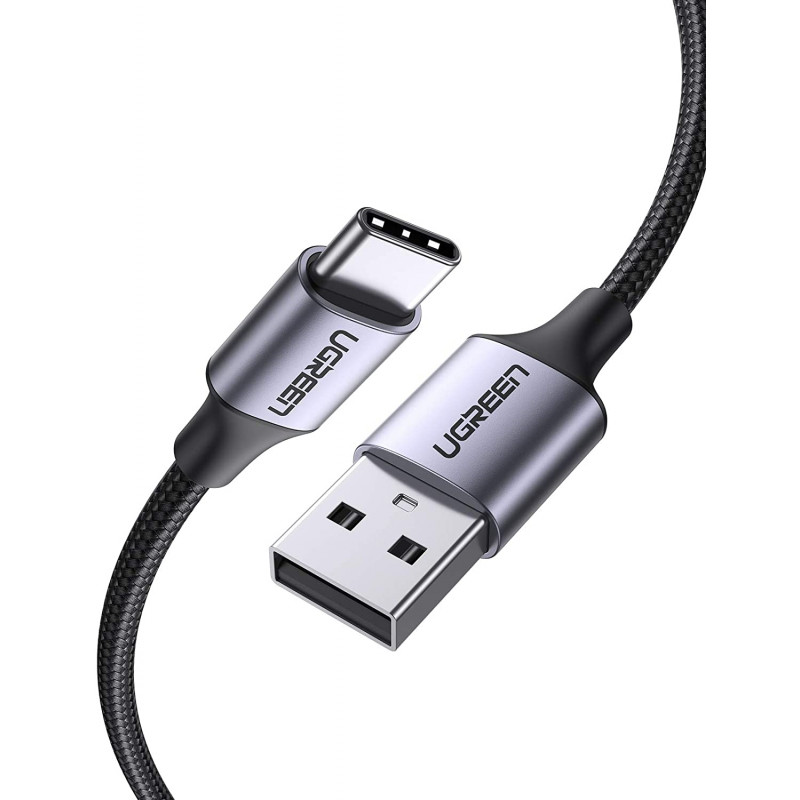 UGREEN USB A 2.0 na USB 3.0 tip C kabel 1.5m (črn) - polybag