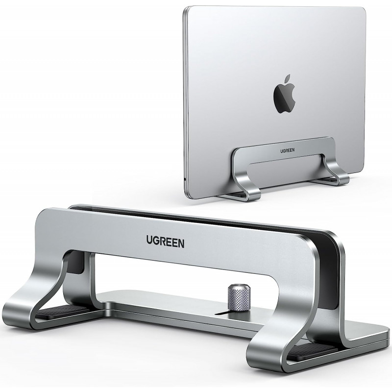 Ugreen vertikalno aluminijasto stojalo za prenosni računalnik, za MacBook Pro/Air, prenosnike, iPad in druge