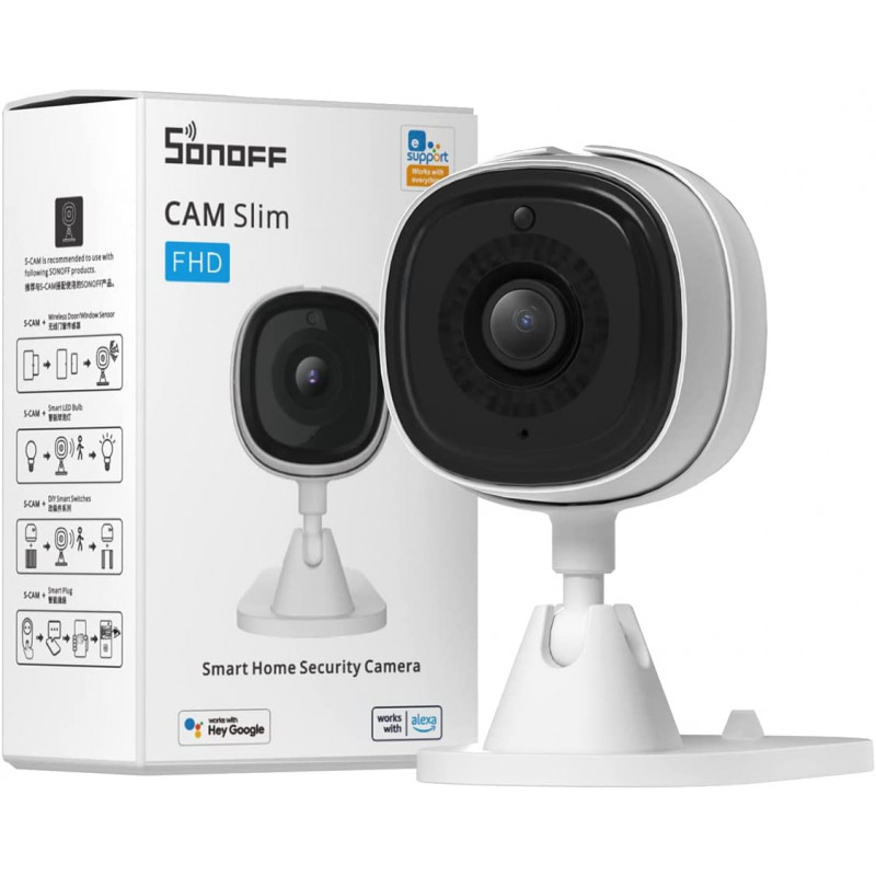 SONOFF notranja videonadzorna kamera S-CAM, 1080P, Wi-Fi