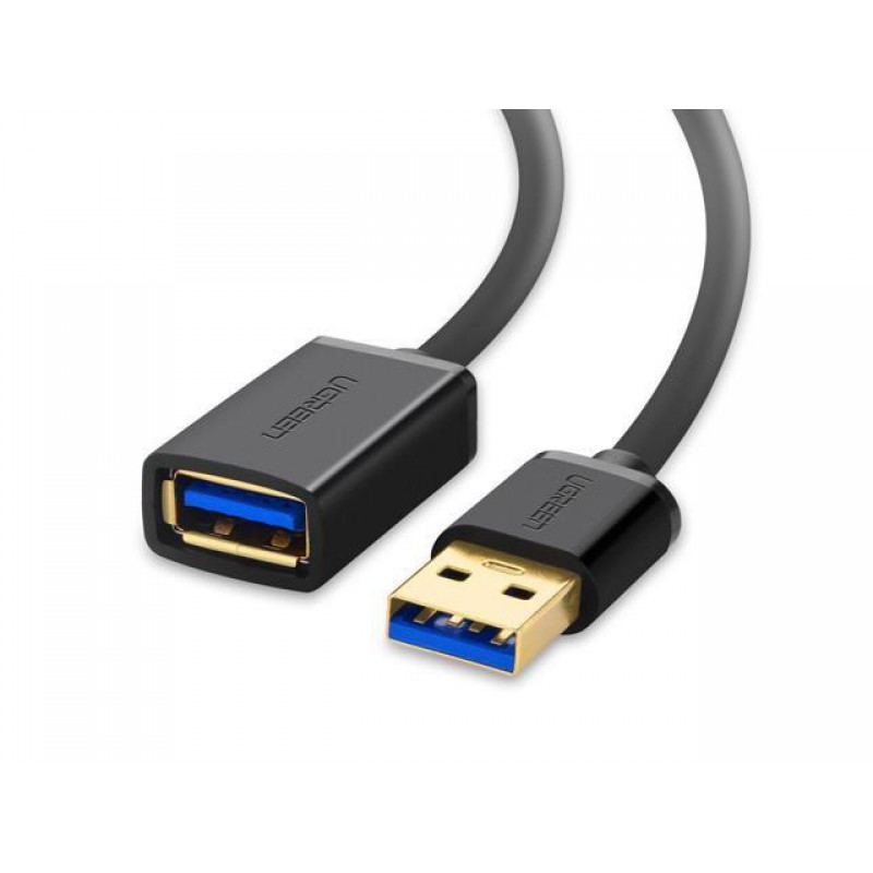 Ugreen USB 3.0 podaljšek (M na Ž) črn 3m - polybag