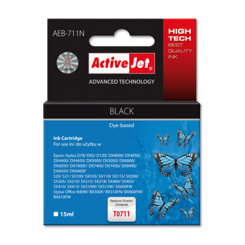 ActiveJet črno črnilo Epson T0711