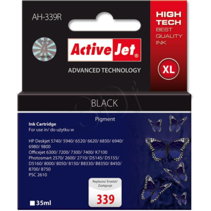 ActiveJet črno črnilo HP C8767EE 339