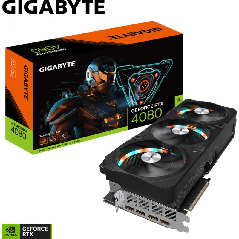 Grafična kartica GIGABYTE GeForce RTX 4080 GAMING OC, 16GB GDDR6X, PCI-E 4.0