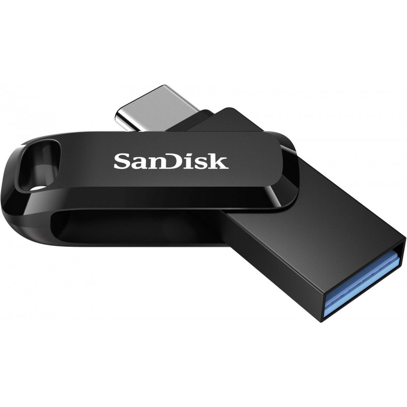 SanDisk Ultra Dual Drive Go USB Type C, 128GB 3.1/3.0, b do 400 MB/s, črn