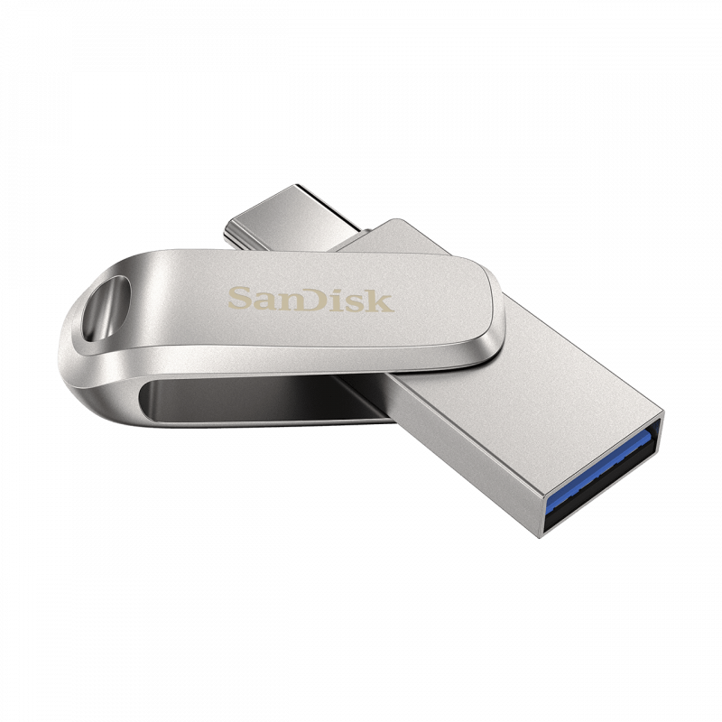 SanDisk Ultra Dual Drive Luxe USB Type-C 128GB 400MB/s USB 3.1 Gen 1, srebrn