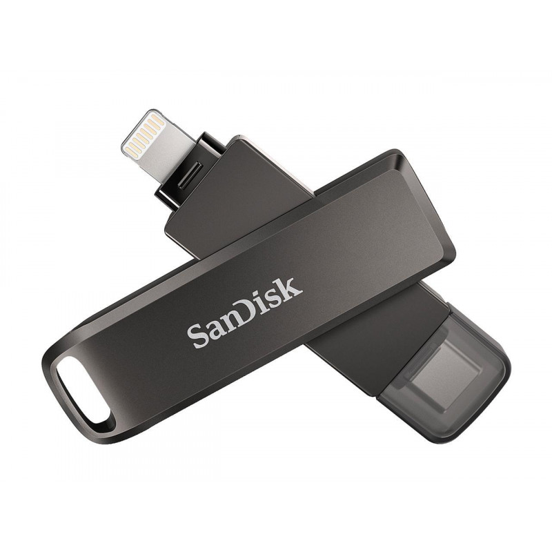 SanDisk Ixpand Flash Drive Luxe 128GB - USB-C + Lightning - za iPhone, iPad, Mac, USB Type-C naprave