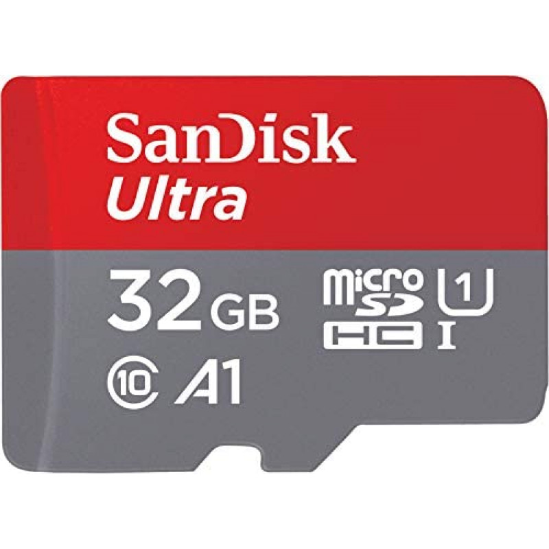 SanDisk Ultra microSDHC 32GB + SD Adapter 120MB/s  A1 Class 10 UHS-I