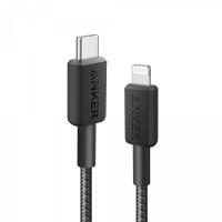 Anker 322 USB-C to Lightning pleten kabel 0,9m črn