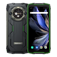 Blackview pametni robustni telefon BV9300 Pro 12GB+256GB z vgrajeno 100LM svetilko, zelen