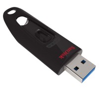 SanDisk Ultra USB spominski ključek 128GB USB 3.0 črn