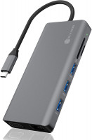 Icybox IB-DK4070-CPD USB-C priklopna postaja s Power Delivery 100W