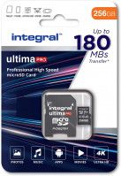 Integral 256GB Professional High Speed 180MB/s microSDXC V30 UHS-I U3