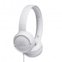 JBL Tune 500 naglavne slušalke z mikrofonom, bele